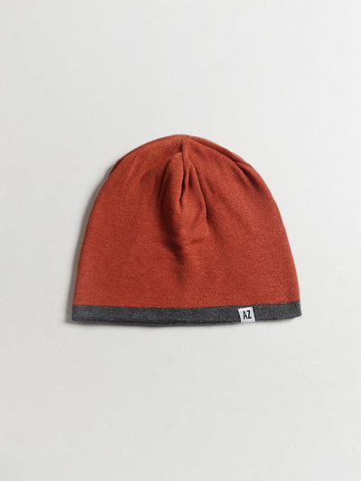 Reversible Beanie in Amber Glow / Charcoal Grey - Applied Zcience